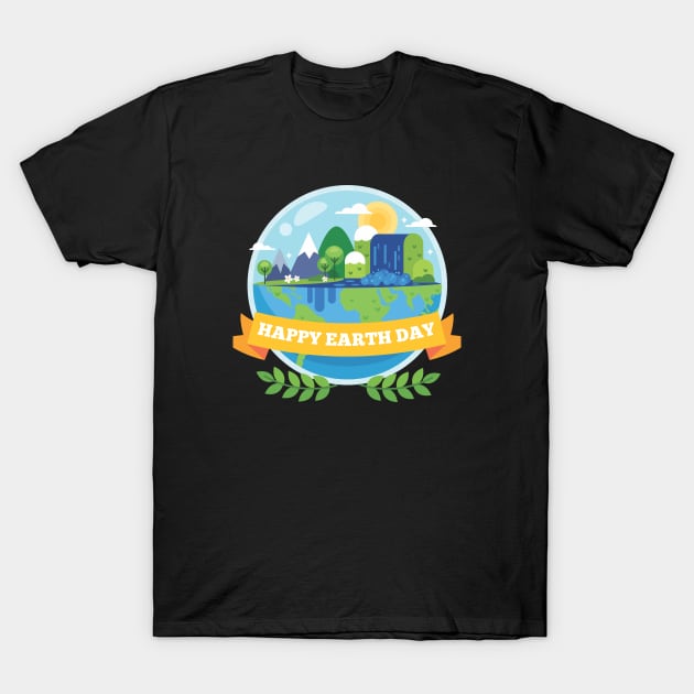 Happy Earth Day 2021 T-Shirt by who_rajiv